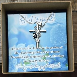 Silver Paw Print Necklace